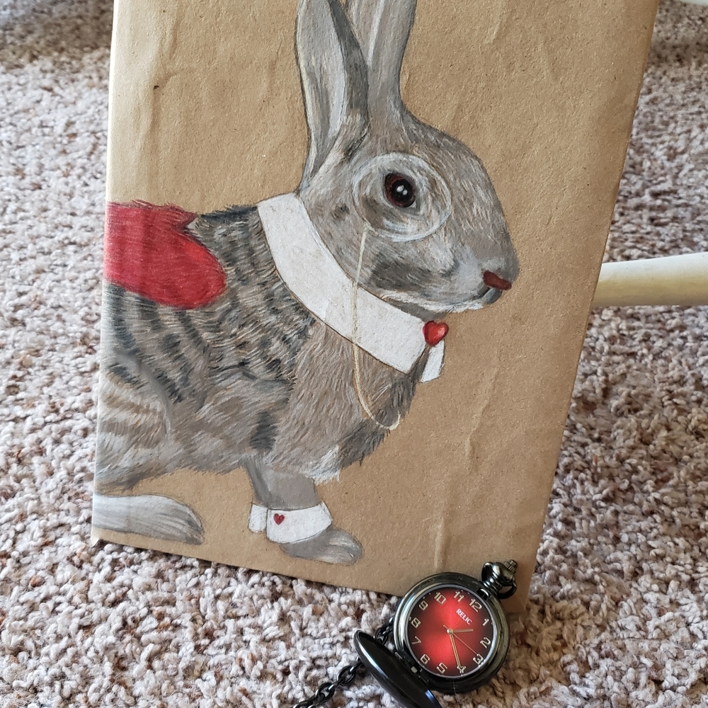 Journal- Alice in Wonderland Bunny